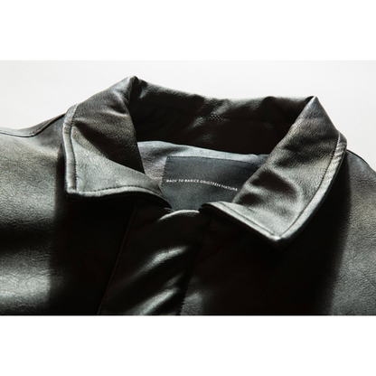 ダウンライナー　PUレザー　フライトジャケット　N816