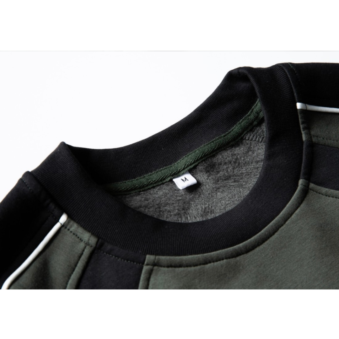 スリーブライン　クルーネックプルオーバー　N898