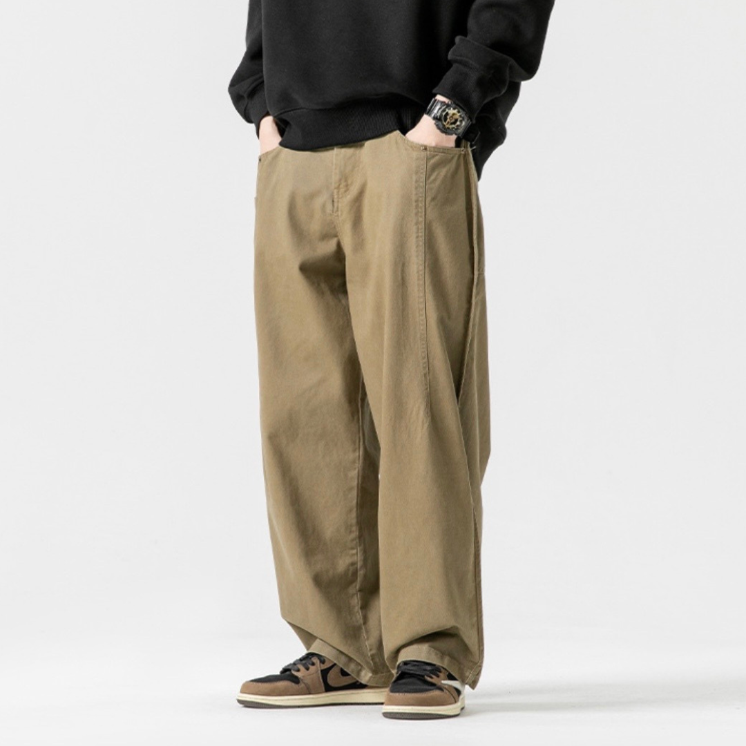 ステッチタック　チノ　ワイドパンツ　N1240