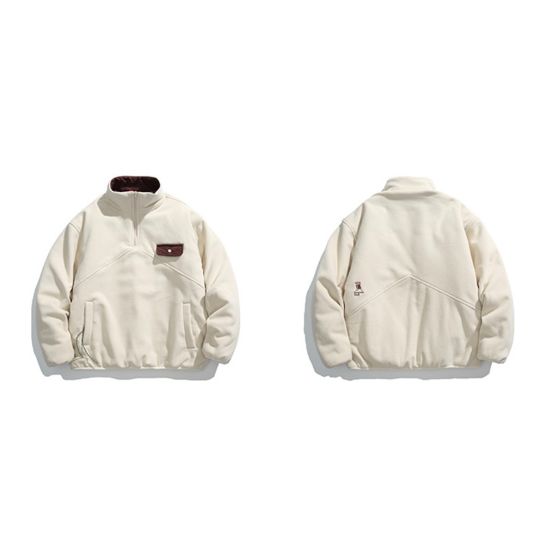 起毛PE　パテッド　スタンドカラージャケット　N946