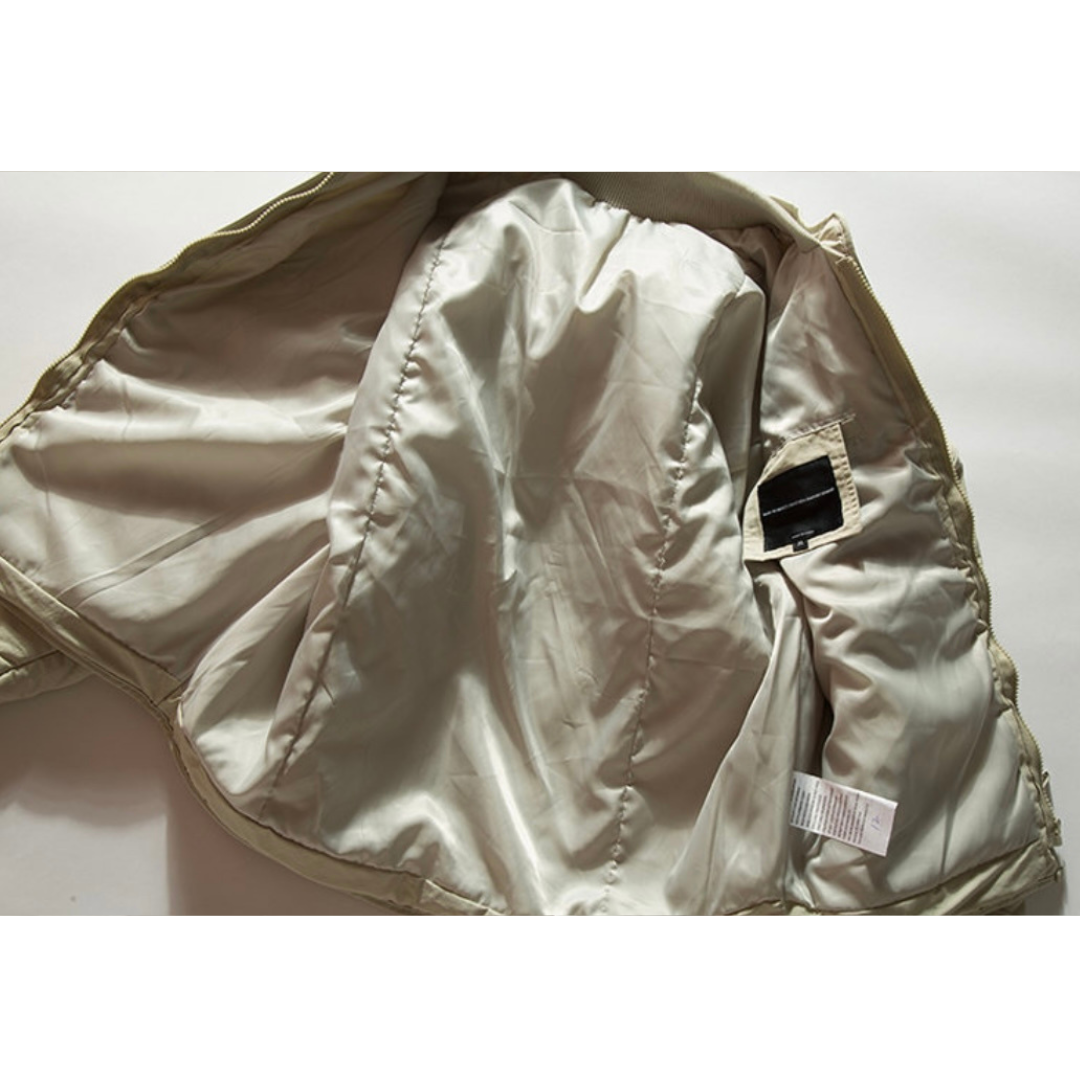 キルティング　リブカラージャケット　N905