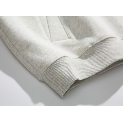 ハーフボタン　スウェット　フードプルオーバー　N1069