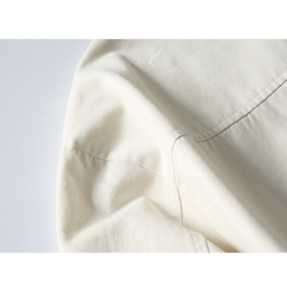 コンパクトツイル　PUレザーカラー　ジャケット　N1140