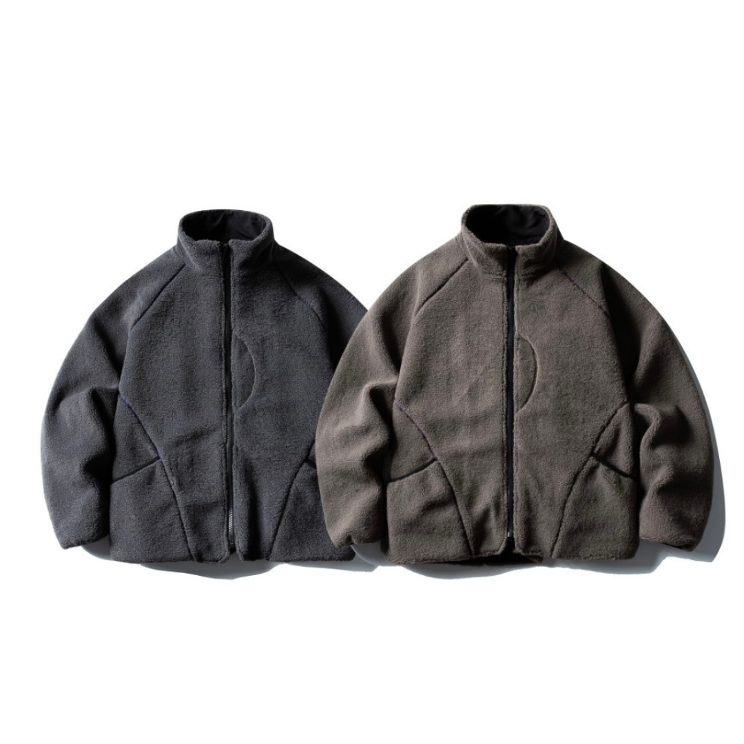 ライナーキルティング　フリース　スタンドカラージャケット　N895