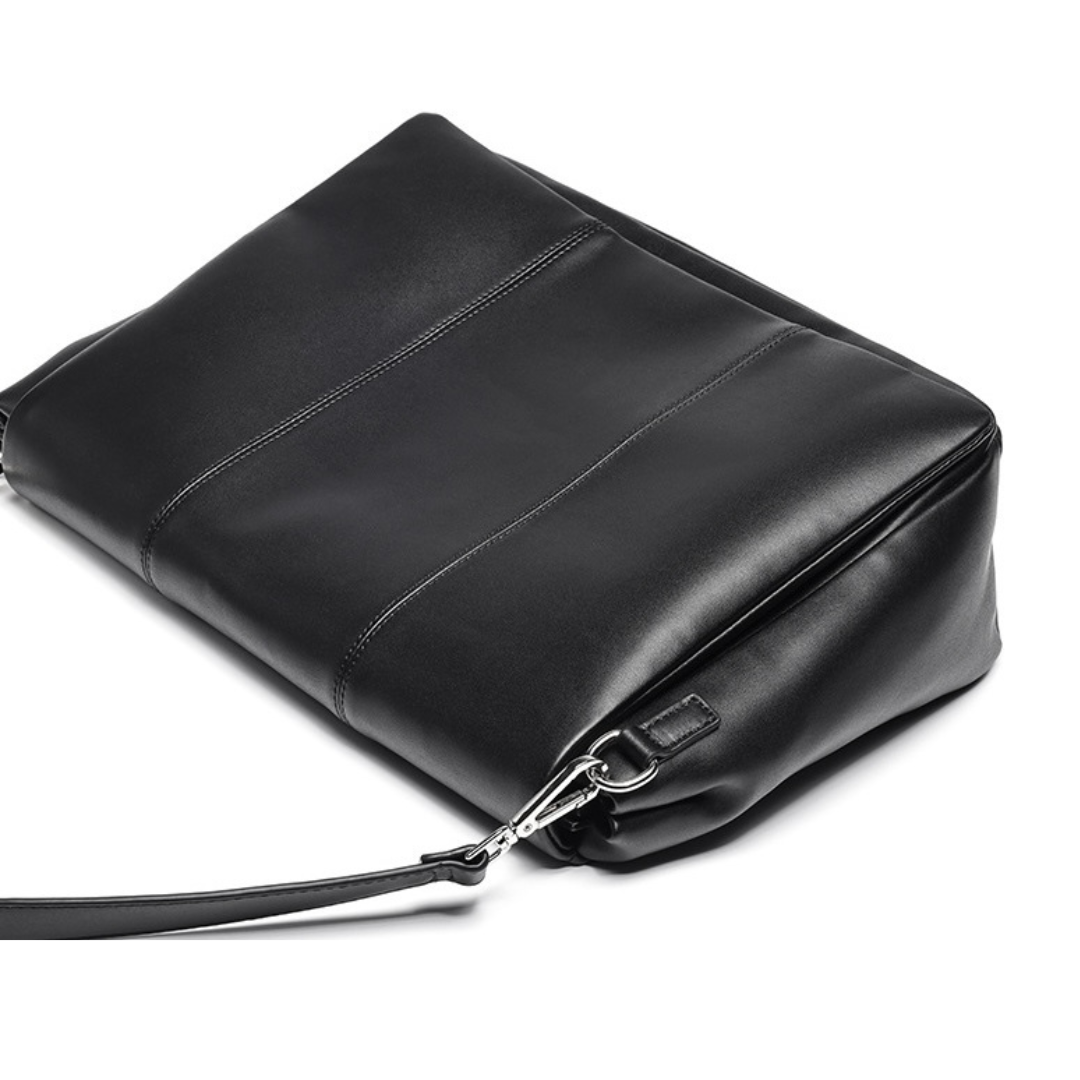 ２WAY　PUレザー　パネルステッチ　ショルダーバッグ　N1201