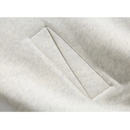 ハーフボタン　スウェット　フードプルオーバー　N1069