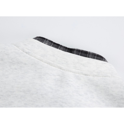 フェイクレイヤード　スウェットカーディガン　N1264