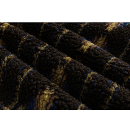 リバーシブル　ウェーブキルト＆フリース　ベスト　N819