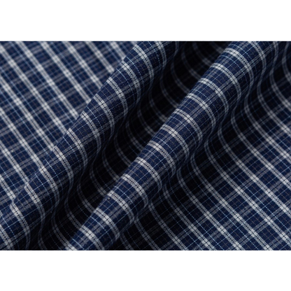 バンドカラー　グラフチェック　シャツ　N1208