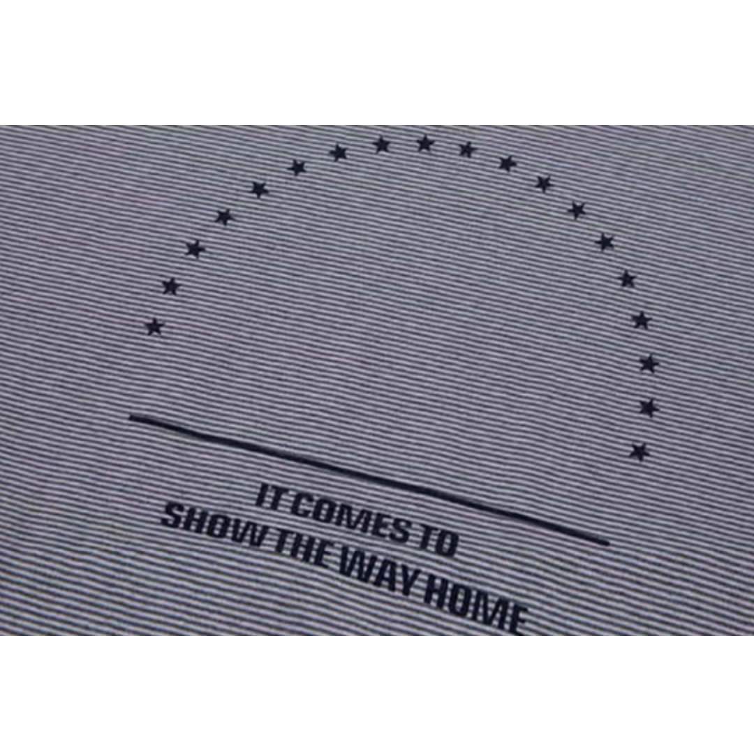 ★プリント　ミジンボーダー　Tシャツ　N157