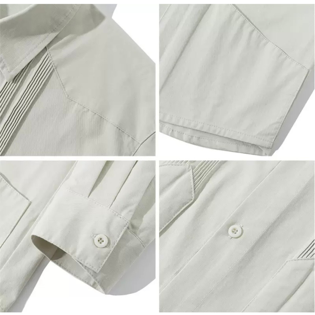 イレギュラータックフロント　シャツ　N1261