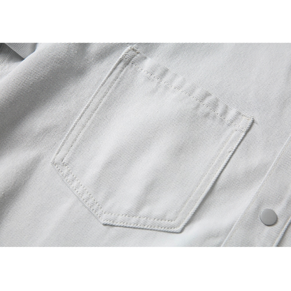 ダメージ　デニム　シャツジャケット　N1095