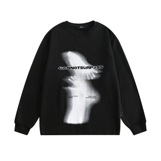 アウトフォーカス　長袖Tシャツ　　N1430