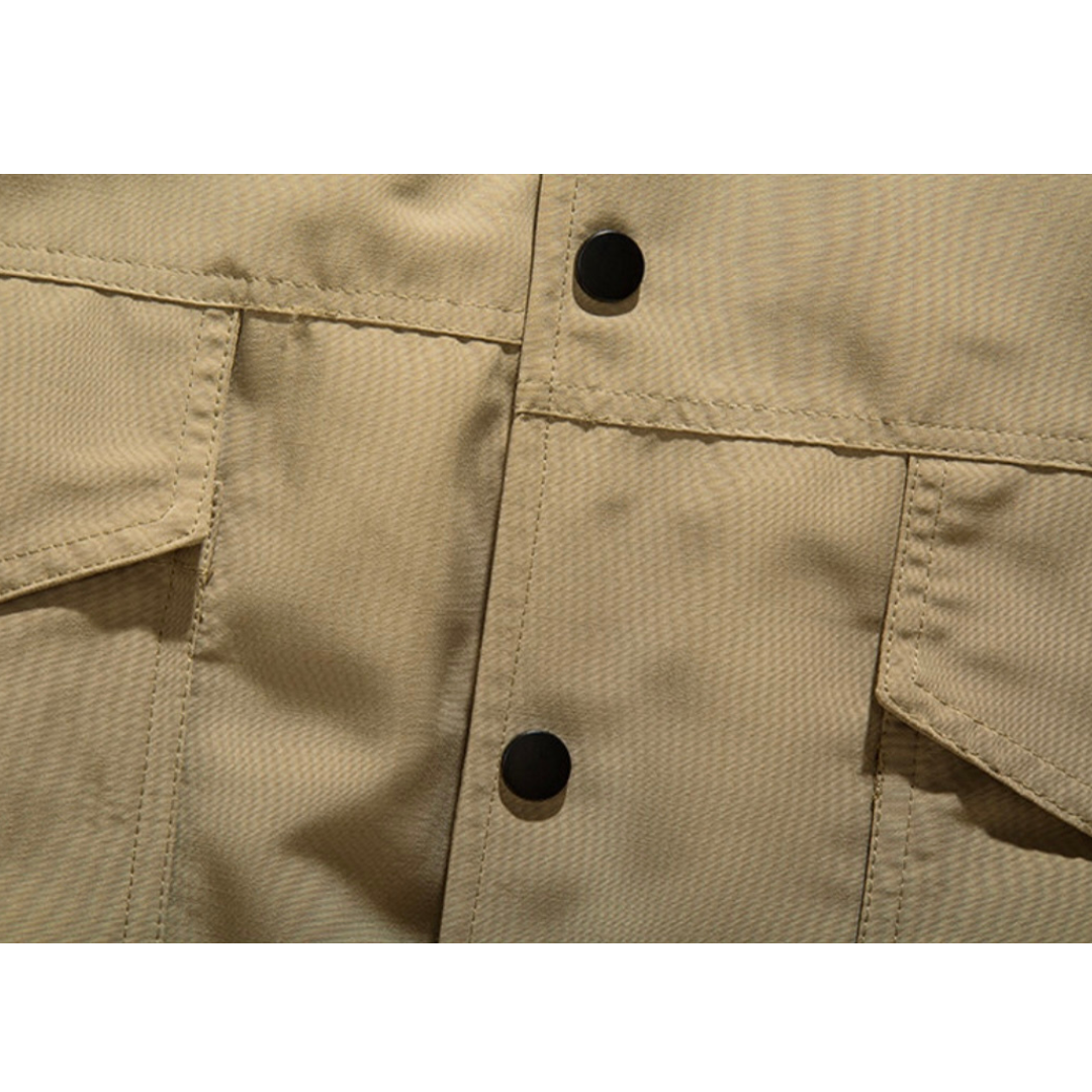 Fake Layered Hooded Jacket N812