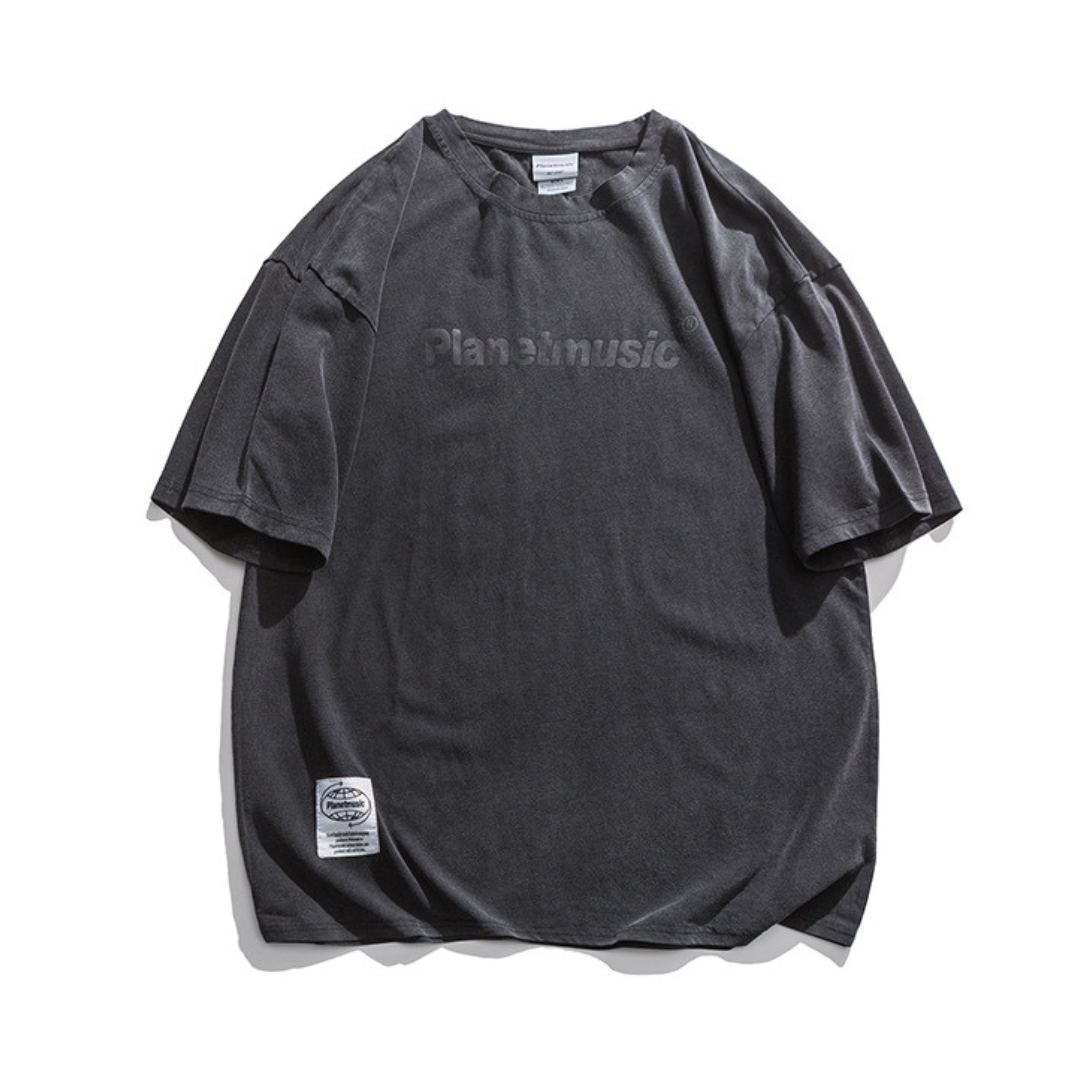 【Planetmusic】オーバーダイ　プリントTシャツ　N1541