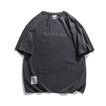 【Planetmusic】オーバーダイ　プリントTシャツ　N1541