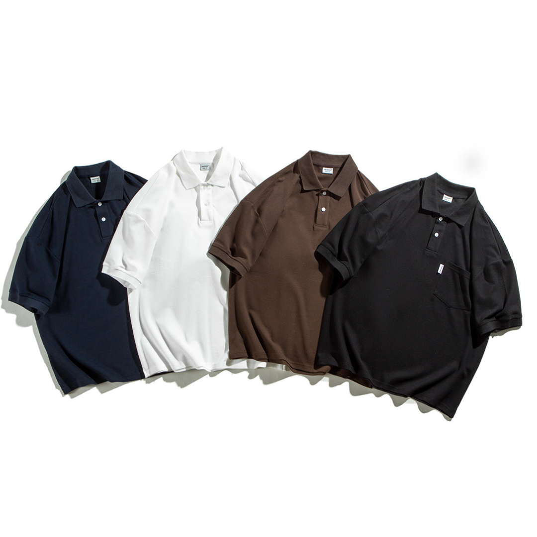Cotton polyester wide polo shirt N400