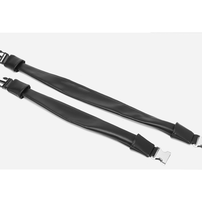 PUレザー　メタルストラップ　ショルダーバッグ　N1200