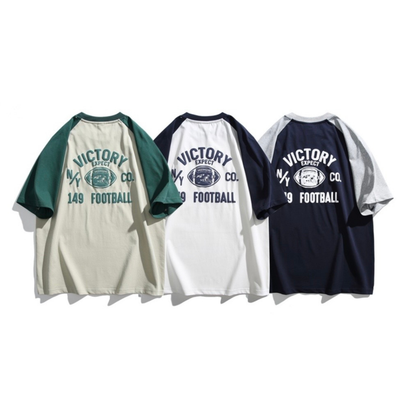 カレッジプリント　ラグランスリーブ　Tシャツ　1597
