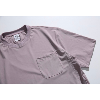 ストレッチナイロン　サイドジップポケット　Tシャツ　N1425