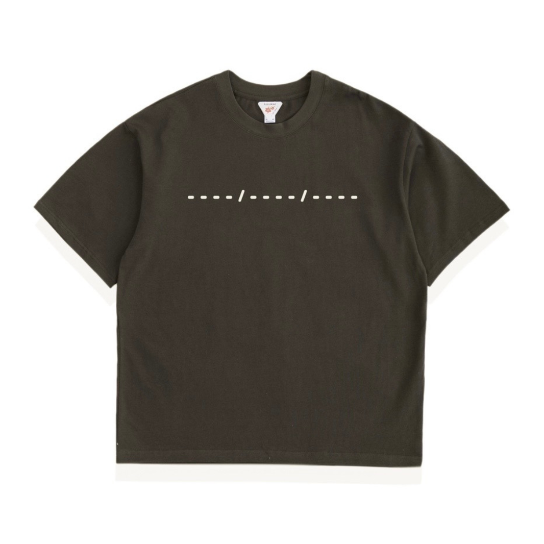 【－－－】プリントTシャツ　N1445 ブラウン