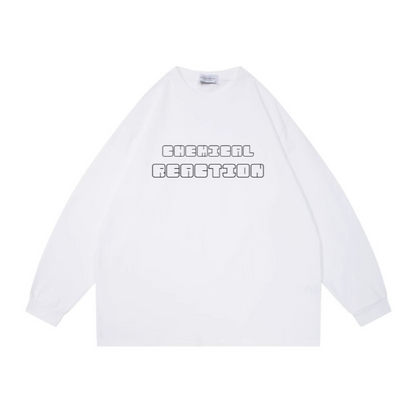 CHEMICAL REACTION ロゴプリント　長袖Ｔシャツ　N105