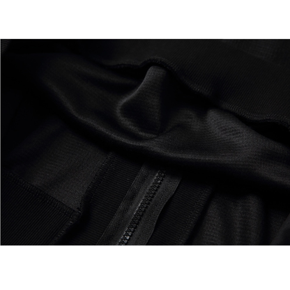 ストレッチポリエステル　ジップカーディガン　N1091