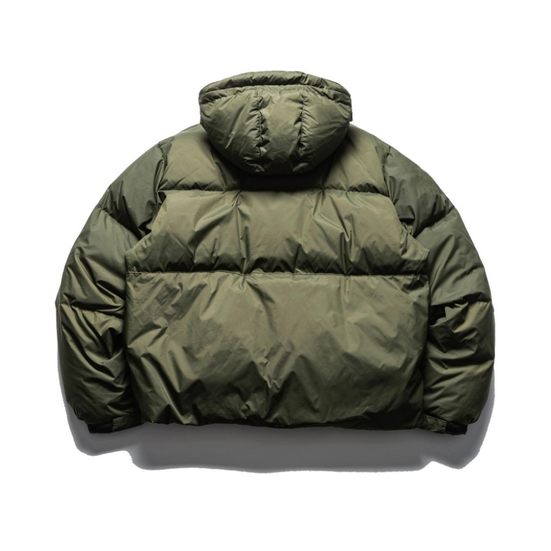 ナイロン　スラッシュポケット　ダウン　フードジャケット　N887