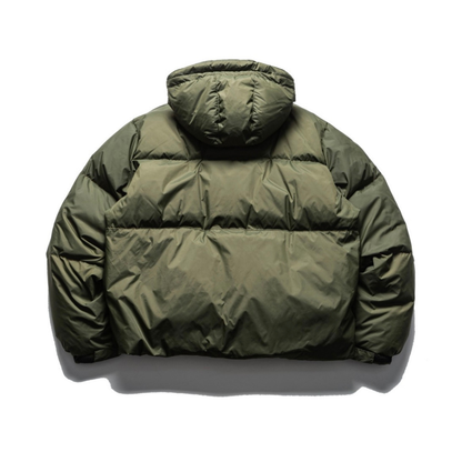 ナイロン　スラッシュポケット　ダウン　フードジャケット　N887