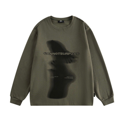 アウトフォーカス　長袖Tシャツ　　N1430