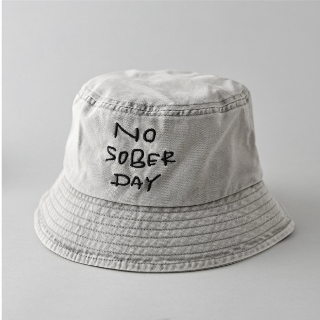 【NO SOBER DAY】エンブロイダリー　バケットハット　N481