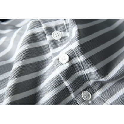 ストレッチナイロン　ヘンリーネック長袖Tシャツ　N1142