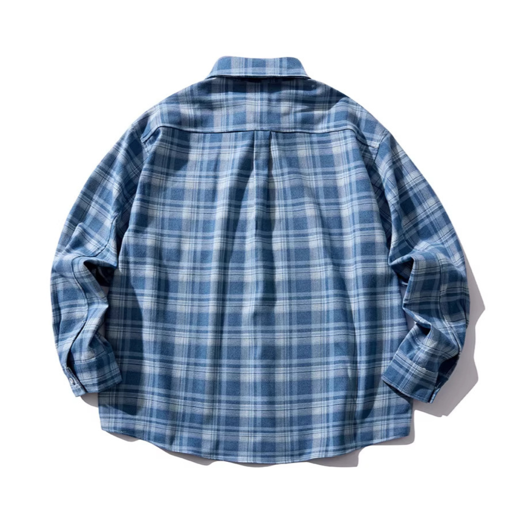 ポリエステル　シティチェック　レギュラーシャツ　N1146