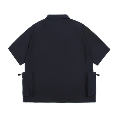 ポリエステル　サイドポケット　半袖シャツ（セットアップ可）　N398