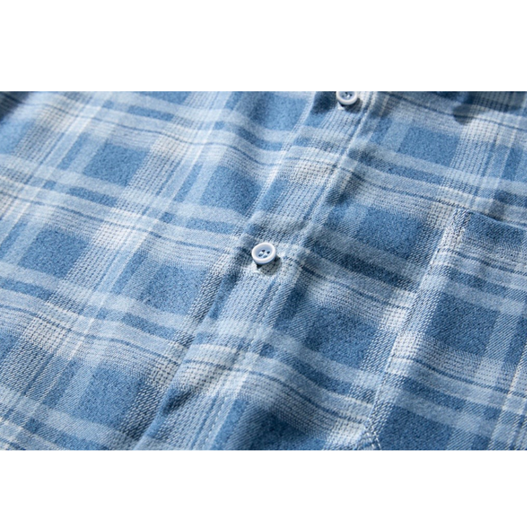 ポリエステル　シティチェック　レギュラーシャツ　N1146