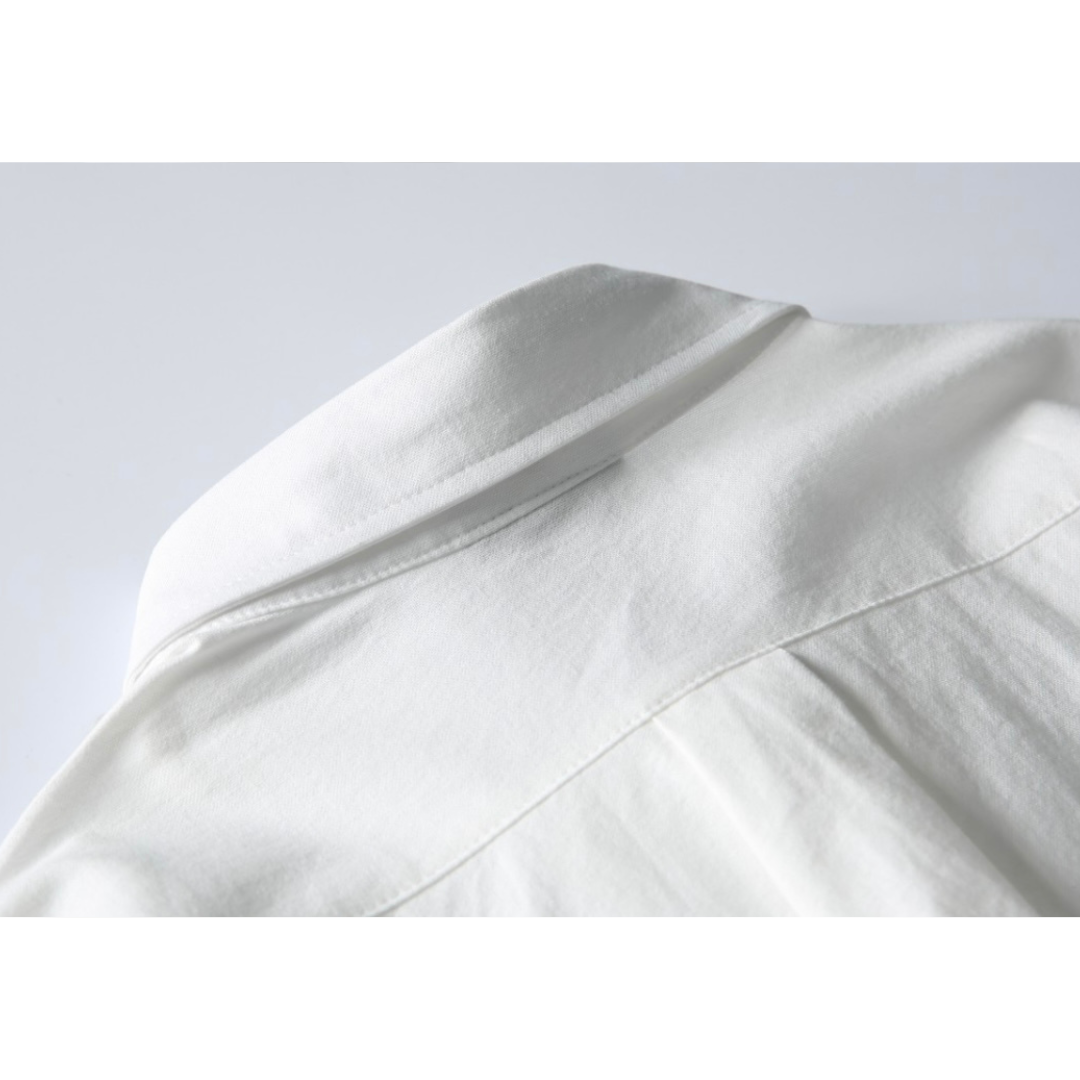 ワンポイント刺繍　ブロードシャツ　N1062