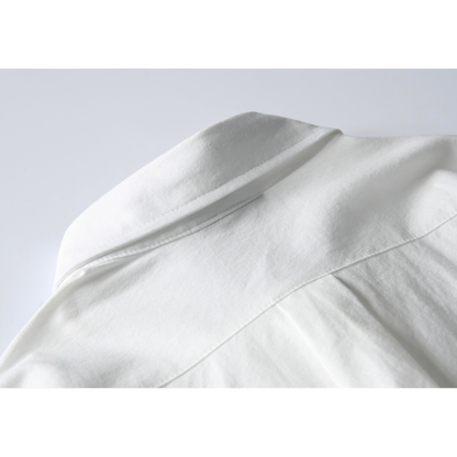 ワンポイント刺繍　ブロードシャツ　N1062