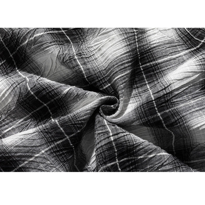 ウィンクルコットンPE　チェック　シャツ　N1215