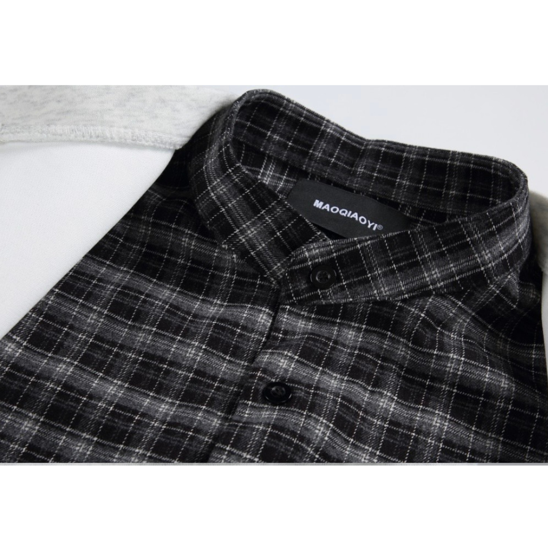 フェイクレイヤード　スウェットカーディガン　N1264