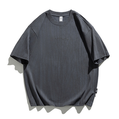 ダーティウォッシュ　ロゴプリントTシャツ　N244