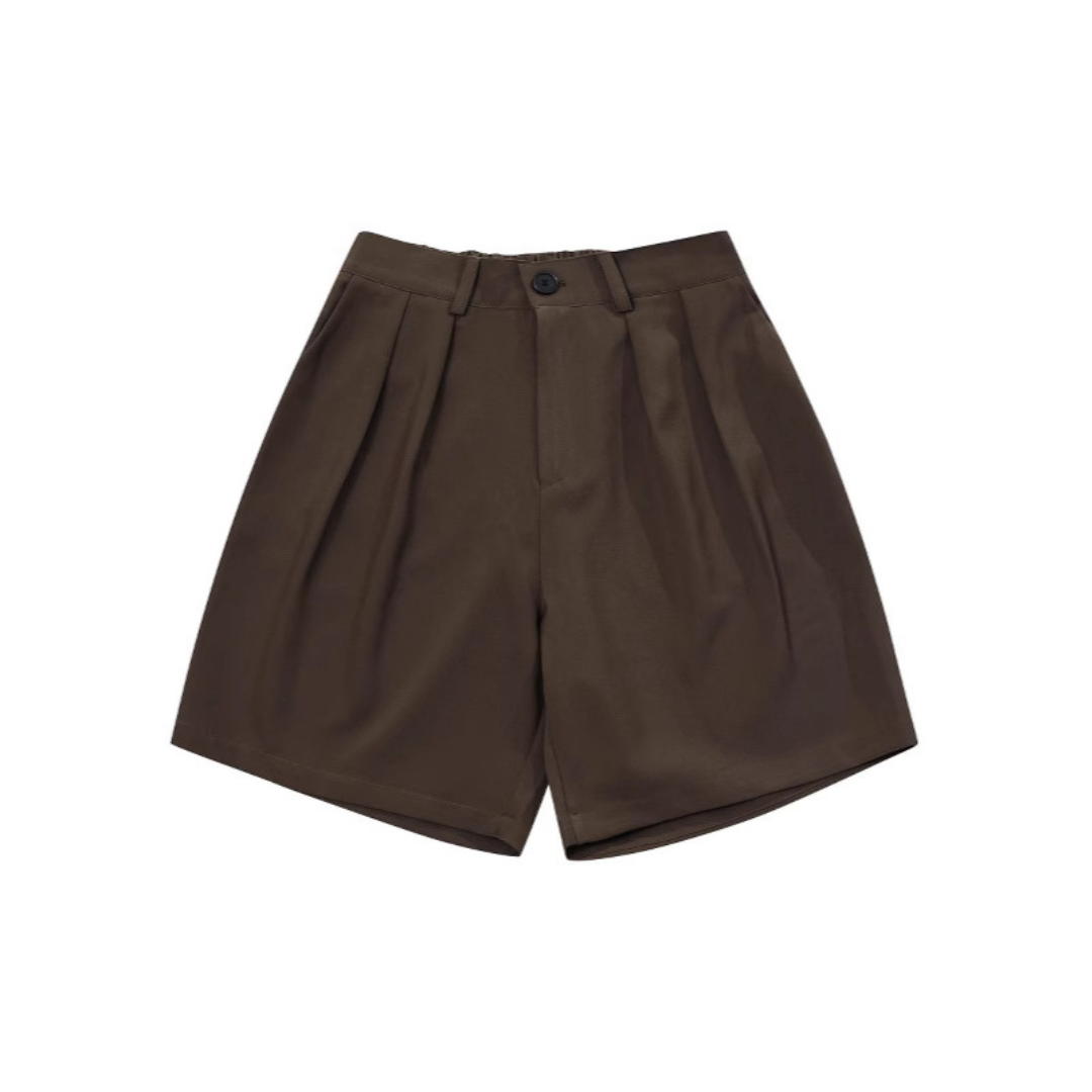 ポリエステル　タックワイド　ショートパンツ　N1370