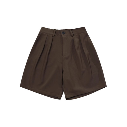 ポリエステル　タックワイド　ショートパンツ　N1370