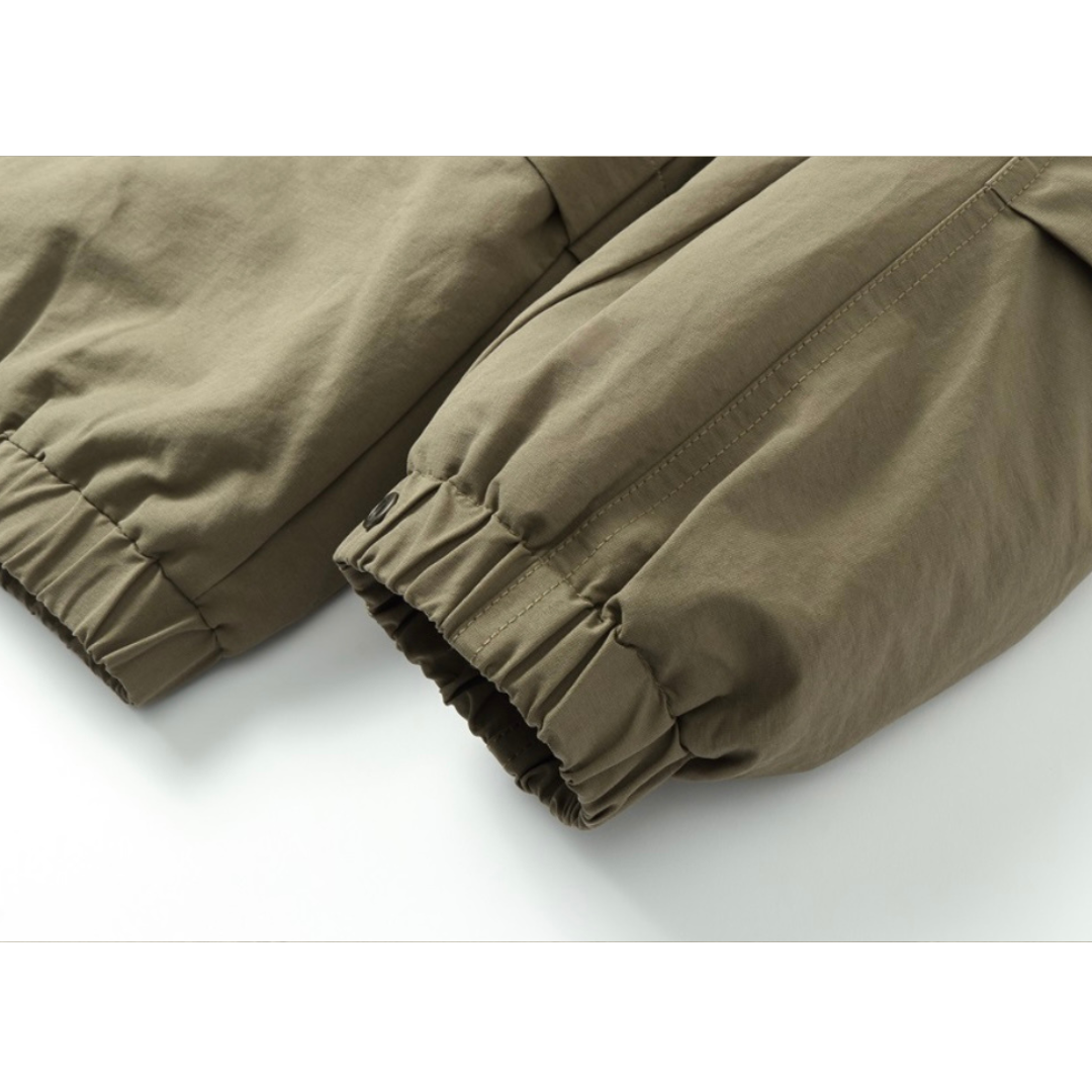 コットンナイロン　パテッド　フードジャケット　N927