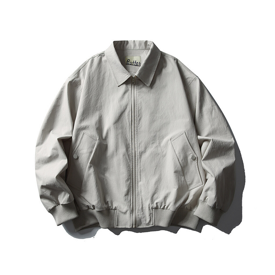 Polyester Zip Jacket N614 light gray