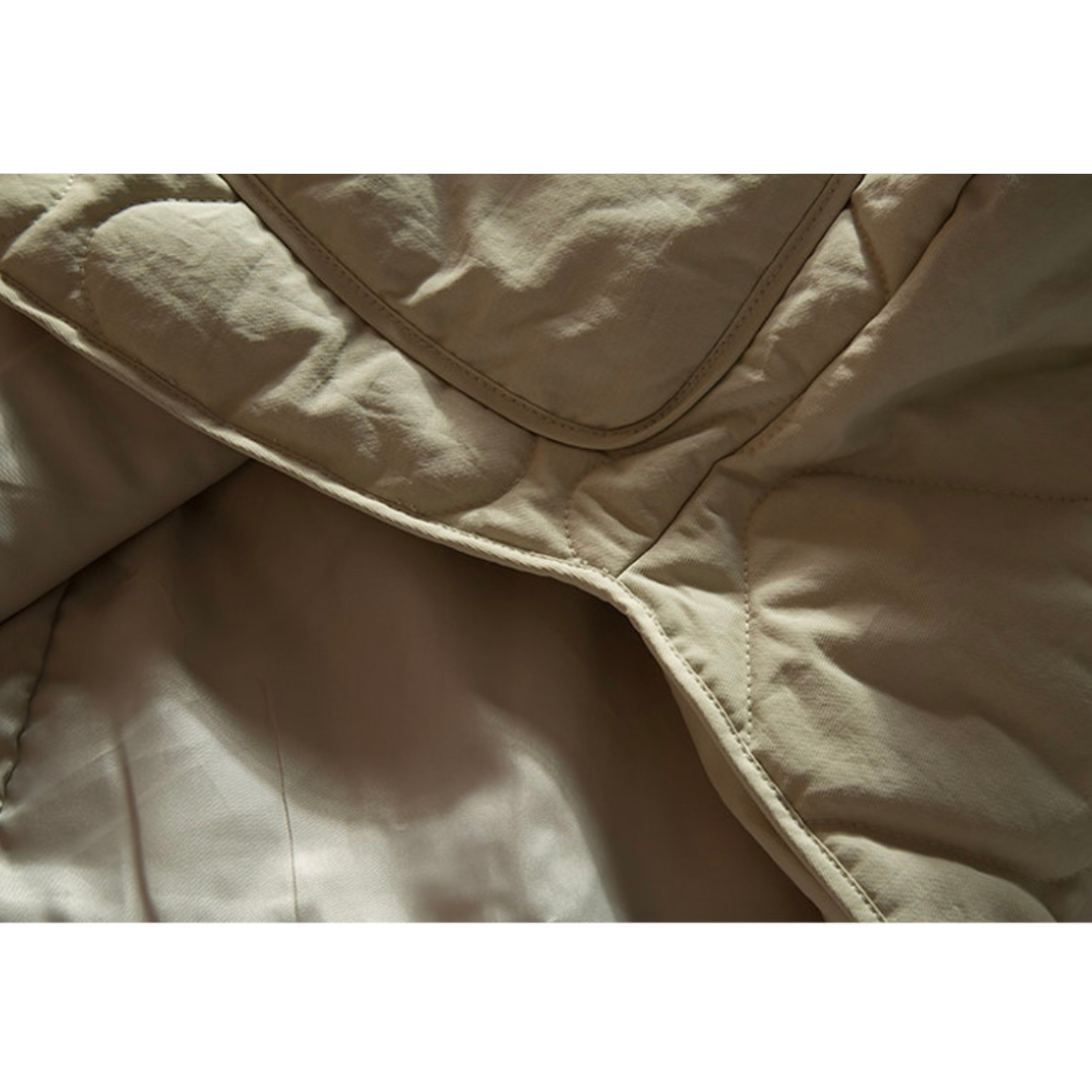 キルティング　リブカラージャケット　N905