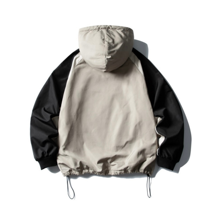 フリースライナー　バイカラー　フードジャケット　N896