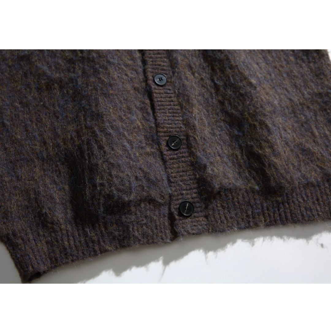 フェードジャガード　ストレッチニット　カーディガン　N883