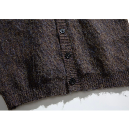 フェードジャガード　ストレッチニット　カーディガン　N883