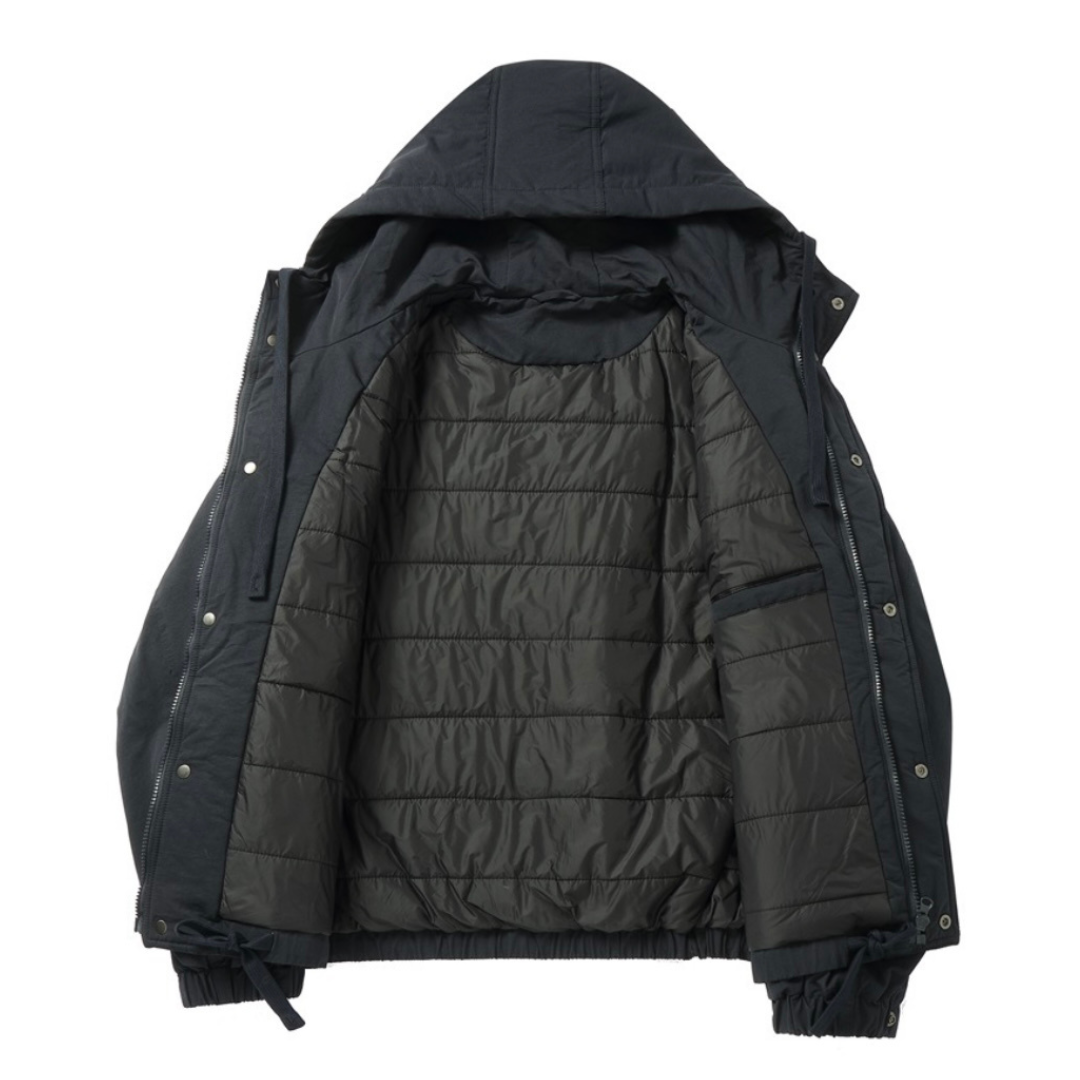 コットンナイロン　パテッド　フードジャケット　N927