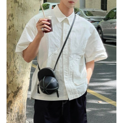 PUレザー　ミニチュアキャップ　ショルダーバッグ　N1203